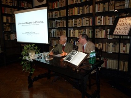 od lewej prof. Sante Graciotti, dr Jarosaw Matysiak